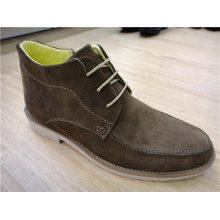 Suede Lace Mens Ankle Boots Dark Grey (NX 507)